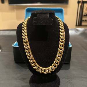 Gold 16mm Cuban Chain 20in Brand New